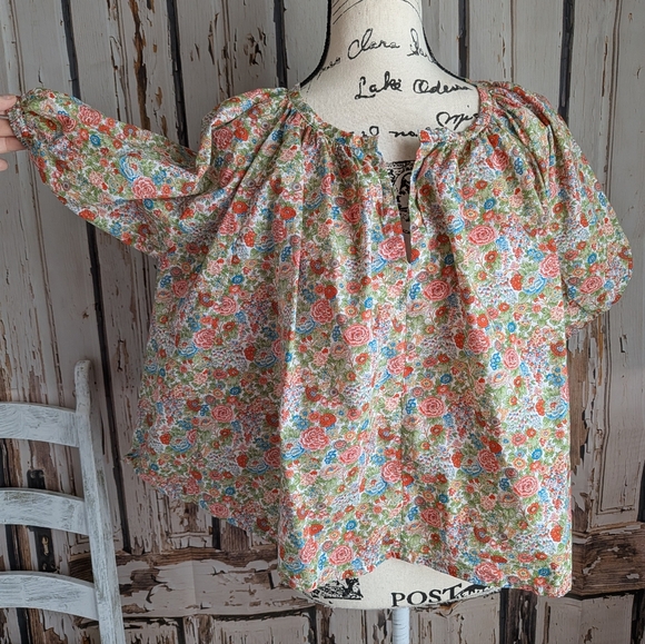 Roller Rabbit Floral Multicolor Top - Picture 5 of 12